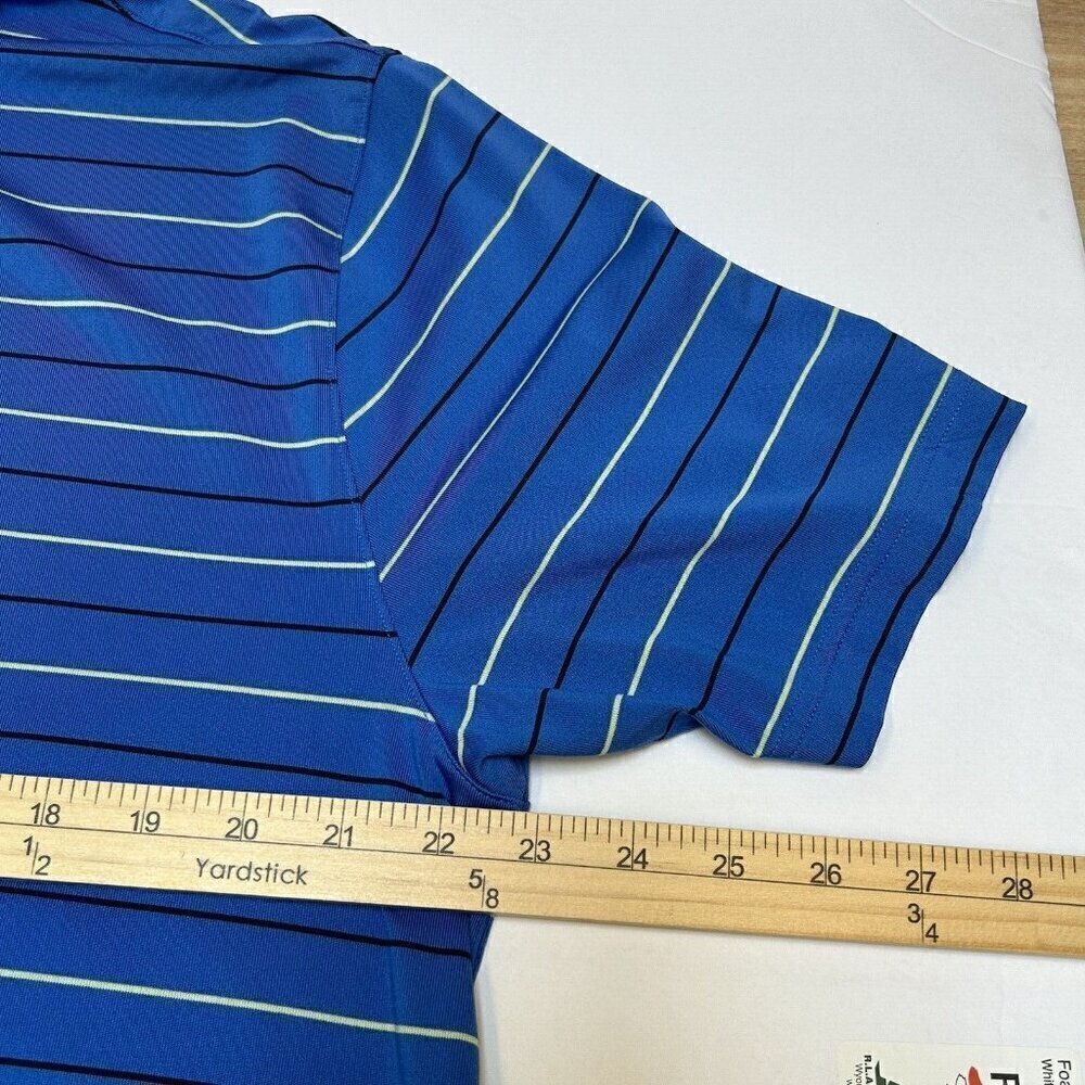Under Armour Shirt Mens XL Performance Stripe Golf Polo Hayden Lake ID Heat Gear - Picture 12 of 15